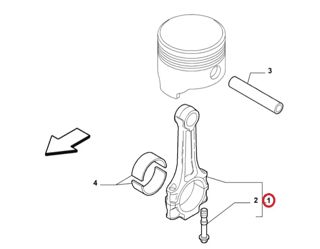 TOFAŞ Piston Ön Kolu Palio - Doblo - Linea - Grande Punto 1,2 1,4 8v