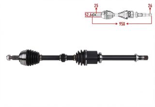 VEKA Ön Aks Sağ Duster 1,5 Dcı - 1,6 16v 2010 -
