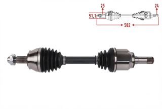 VEKA Ön Aks Sol Linea Fiorino 13 14 8v Euro4-euro5